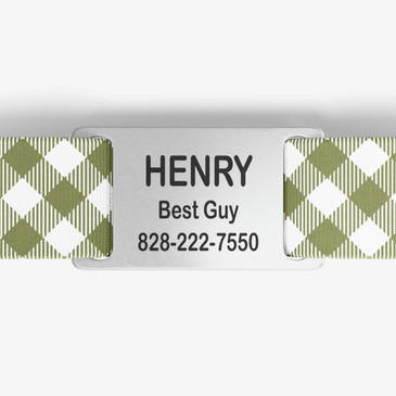closeup of nameplate personalization